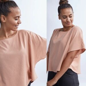 Jamie + The Jones Blank Canvas Raw Silk Top
